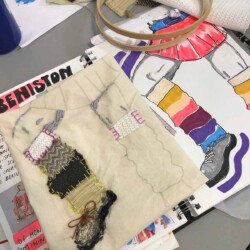 Turning illustration into hand embroidery