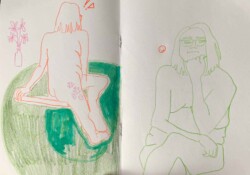 Coloured pencil on paper